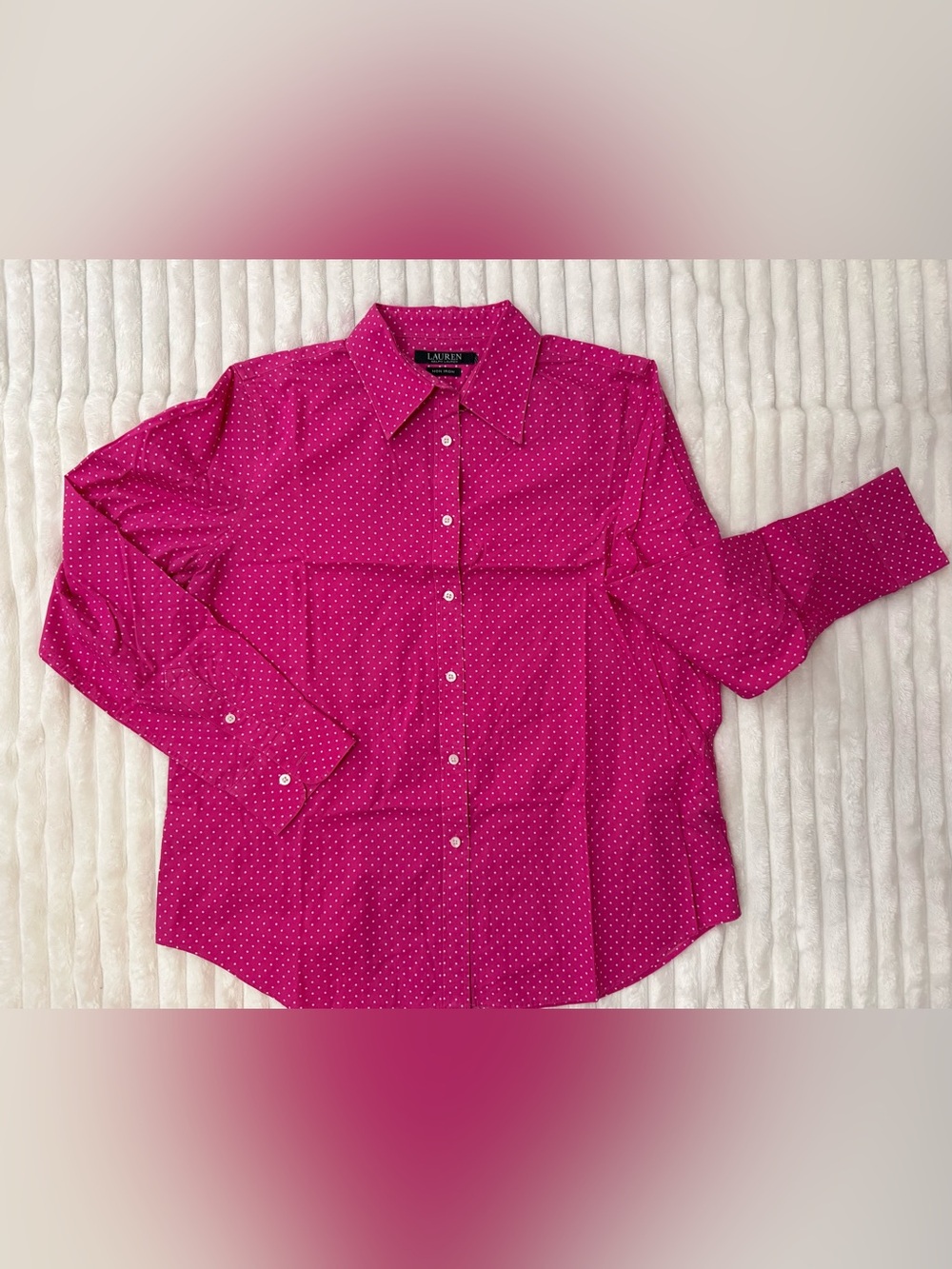 Lauren Ralph Lauren Women’s Polka Dot Button-Down Shirt